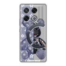 Силиконовый чехол для Infinix GT 20 Pro – Медведь Louis Vuitton