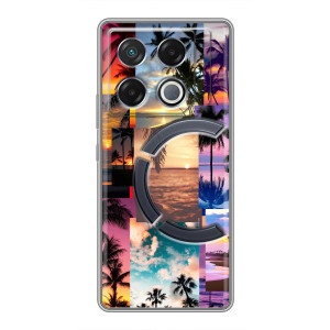 Силиконовый чехол с КАРТИНКАМИ лето для Infinix GT 20 Pro (AlphaPrint)
