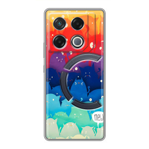 Силіконовий чохол з котиком для Infinix GT 20 Pro – Mew