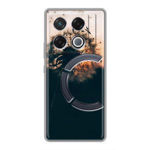 Силиконовый Чехол с одуванчиками на Infinix GT 20 Pro – Красивый одуванчик