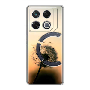 Силиконовый Чехол с одуванчиками на Infinix GT 20 Pro – Роздумаханый одуванчик