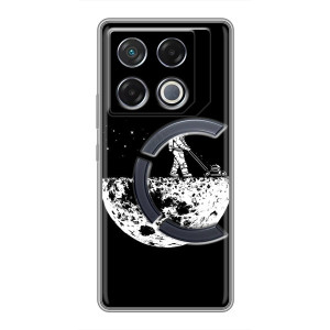 Силиконовый Чехол с принтом "Космонавты" на Infinix GT 20 Pro – Космонавт