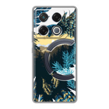 Силиконовый чехол с птичкой на Infinix GT 20 Pro – Яркий Орел