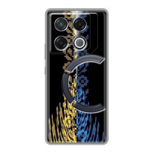 Силиконовый Чехол на Infinix GT 20 Pro (Патриотическая вышиванка)