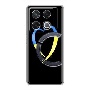 Силиконовый Чехол на Infinix GT 20 Pro (Я-Украина) – Украинское сердце