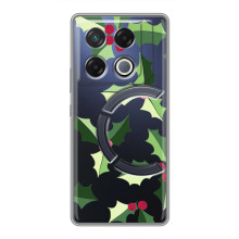 Зимні Чохли для ДжіТі 20 Про - прозорий фон (Різдвяний фон)