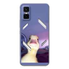 Бампер з принтом Меми для Infinix GT 30 Pro (Качка)