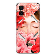 Чехлы (ART) Цветы на Infinix GT 30 Pro (VPrint) (Глаза в цветах)