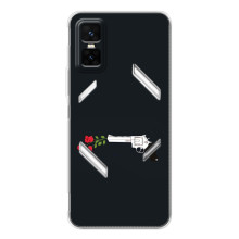 Чехлы (ART) Цветы на Infinix GT 30 Pro (VPrint) (Неожиданные цветы)