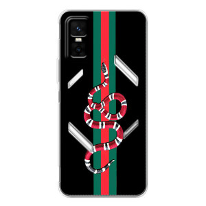 Чохли бренд ГУЧЧІ для Infinix GT 30 Pro – Змій Гуччі