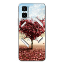 Чехлы для любимой на ДжіТі 30 Про (VPrint) – Дерево серце