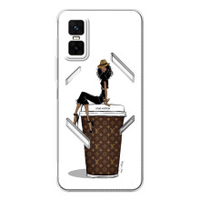 Чехлы Луи Витон для Infinix GT 30 Pro (AlphaPrint - LOUIS VUITTON) (кофе LOUIS VUITTON)