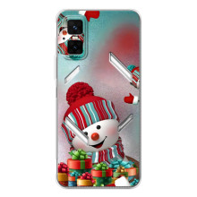Чохли на Новий Рік Infinix GT 30 Pro (Сніговик в шапці)