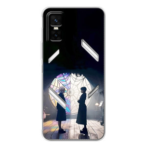 Чехлы с принтом Уэнсдей на Infinix GT 30 Pro – Уэнсдей и Энди