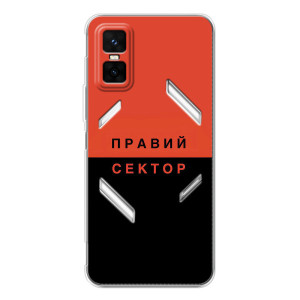 Чехлы УПА (Красно-Чёрный) на Infinix GT 30 Pro – Правый Серктор