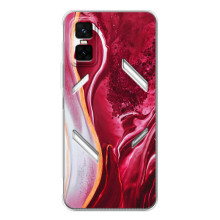 Чехол для ДжиТи 30 Про - с принтом (Дизайнерские) (AlphaPrint) (Мрамор красный)
