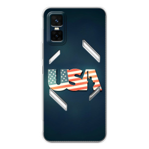 Чехол Флаг USA для Infinix GT 30 Pro – USA