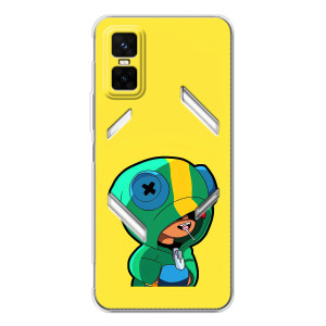Чехол Бравл Старс для Infinix GT 30 Pro – Леон (LEON)