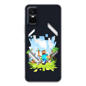 Чехол Майнкрафт на Infinix GT 30 Pro (AlphaPrint) Minecraft
