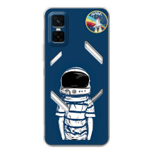 Чохол NASA для Infinix GT 30 Pro (AlphaPrint) – Хлопчик в шоломі