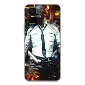 Силиконовый чехол с картинкой "Герой Pubg" на Infinix GT 30 Pro – Man Пубг