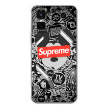Чохол з Брендами одягу на ГТ 30 Про – Supreme Маус