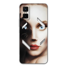 Бампер з зображенням Котиків для ГТ 30 Про – Жінка кішка