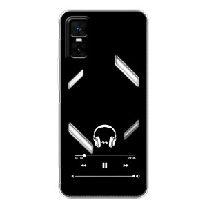Чохол з картинками на чорному фоні для Infinix GT 30 Pro – Плеєр