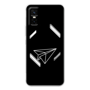 Чохол з картинками на чорному фоні для Infinix GT 30 Pro – Літак