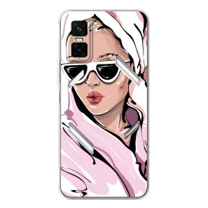 Чехол с картинкой Модные Девчонки Infinix GT 30 Pro – Девушка в халате