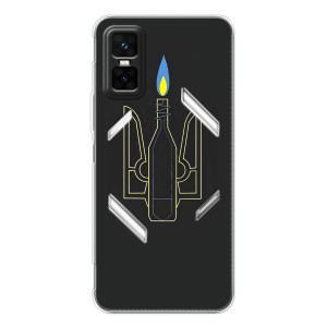 Чехол с картинкой (Патриотический ГЕРБ) на Infinix GT 30 Pro (Герб - Молотова)