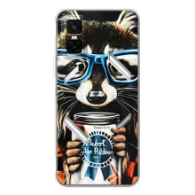 Чохол з принтом для ДжіТі 30 Про - (Прикольні) (AlphaPrint) (Єнот з банкою)