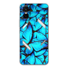 Чохол з принтом для ДжіТі 30 Про - (Прикольні) (AlphaPrint) (Сині метелики)