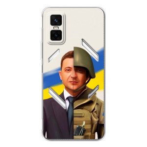 Чохол для Infinix GT 30 Pro (AlphaPrint - с принтом Зеленського)