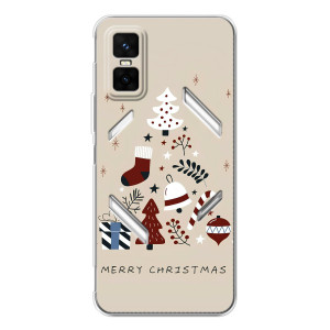 Чехол Санта Клаус для Infinix GT 30 Pro (Merry Christmas)