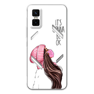 Чехол Стильные девушки на Infinix GT 30 Pro – Девушка в маске