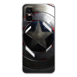 Чехол с Щитом Капитана Америки на Infinix GT 30 Pro – Ретро Щит Капитана