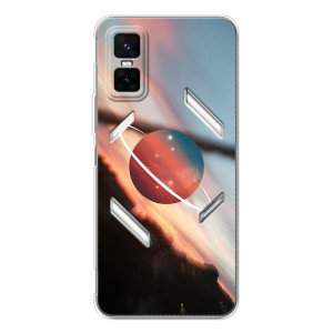 Чехол (ТПУ) с планетами на Infinix GT 30 Pro – Сатурн