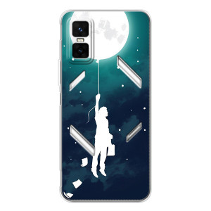 Чехол (ТПУ) с планетами на Infinix GT 30 Pro – To The moon