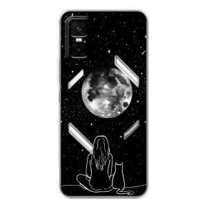 Чехол с рисунком кот на Infinix GT 30 Pro