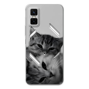 Чехол с рисунком кот на Infinix GT 30 Pro
