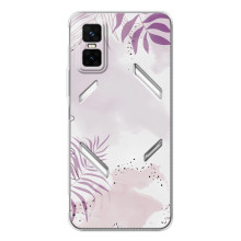 Чохол з квітковим принтом на ДжіТі 30 Про – Фіолетове листя