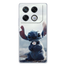 Чохол з малюнком Стіч для Infinix GT 30 Pro – Стіч з квіткою