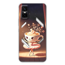 Чохол з мемом Тралалело тралала на Infinix GT 30 Pro – Балерина капучина