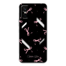 Чехол с бантиками на ДжиТи 30 Про (Банты на черном)