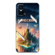 Чехол с картинками Майнкрафт для  (Лого Майнкрафт)