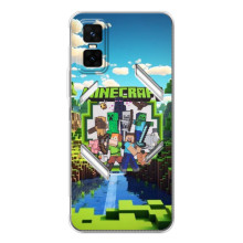 Чехол с картинками Майнкрафт для  (Майнкрафт фон)