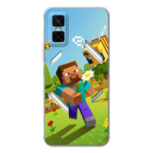Чехол с картинками Майнкрафт для  (Персонаж Майнкрафт)