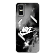 Чехол с логотипом Найк на Infinix GT 30 Pro (Найк дымчатый)