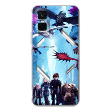 Чехол с принтом дракон Беззубик для  (Герои Беззубика)